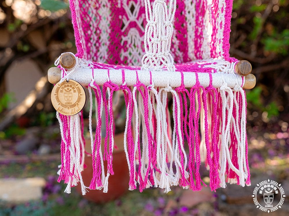 Hamac bébé macramé Rosado 3