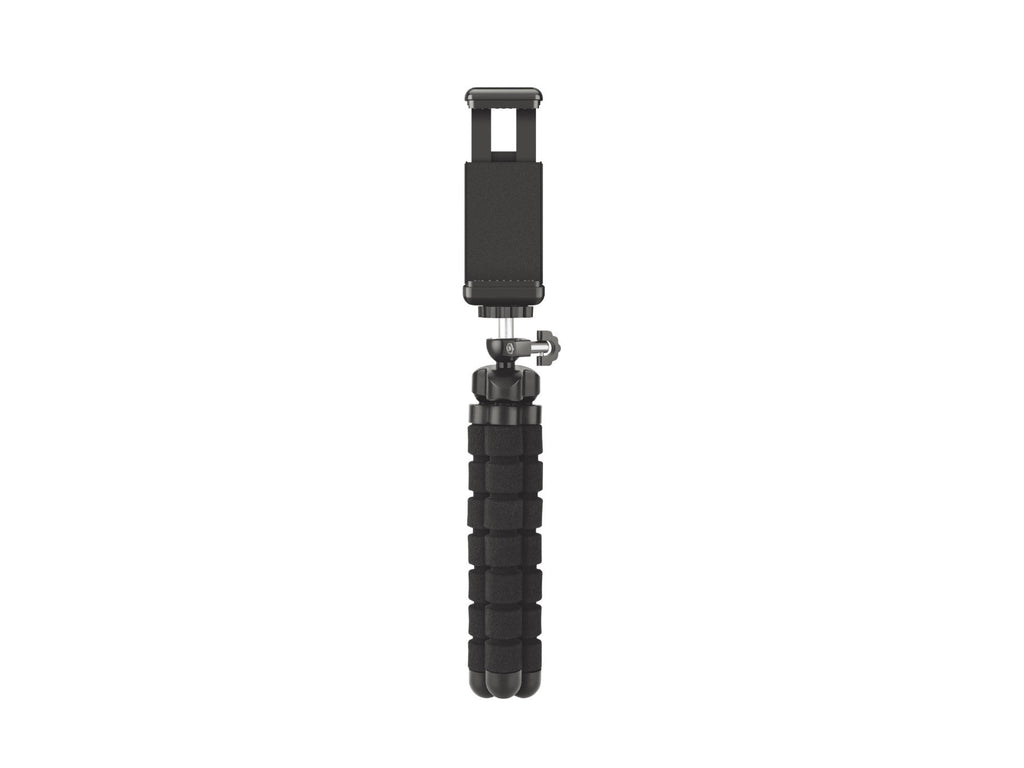 Techancy Mini Tripé Preto Ti2323 Com Pernas Dobráveis, Incl. Cabeça Esférica, Rotação De 360° Para Câmaras E Telemóveis